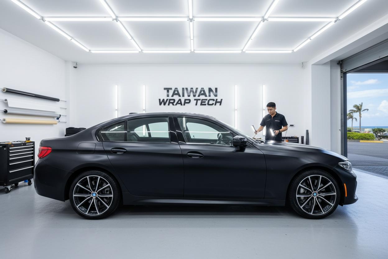 包膜完成後的車輛效果